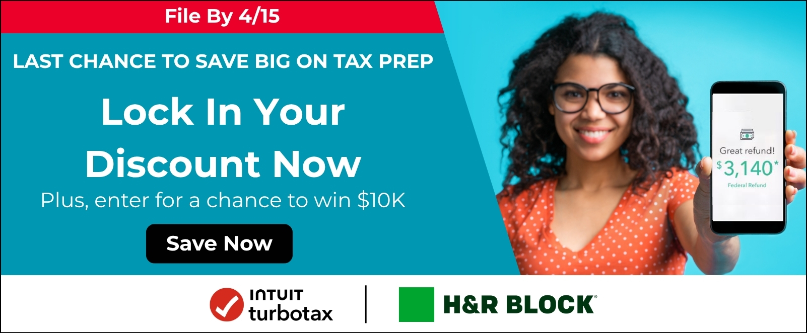 Save Big On Tax Prep Lock In Your Discount Now Plus enter for a chance to win $10K